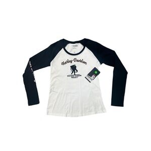 Harley Davidson Women’s Raglan wounded Warrior Long Sleeve